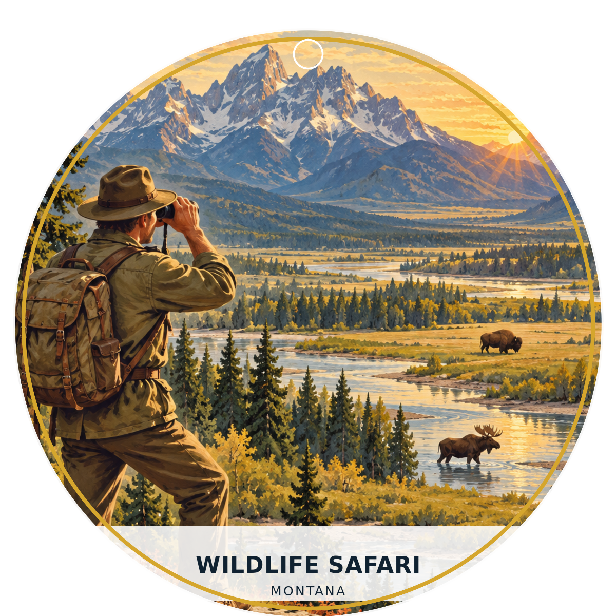 Wildlife Safari — Classic — source artwork reference for the Montana Outdoor Adventure collection