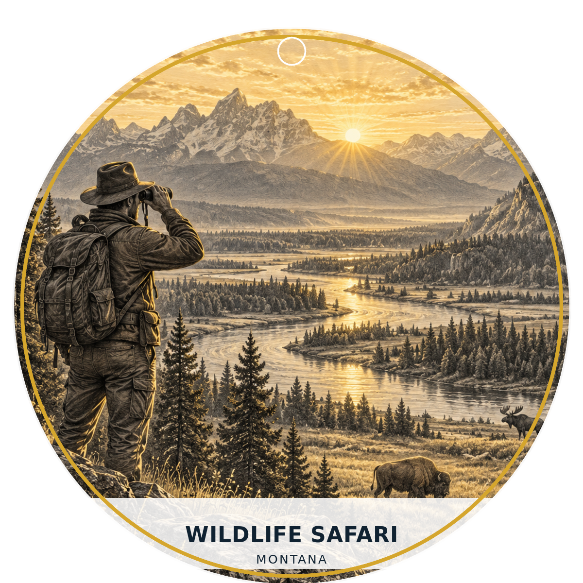 Wildlife Safari — Signature — source artwork reference for the Montana Outdoor Adventure collection