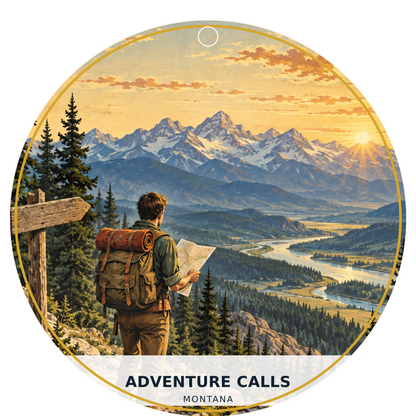 Adventure Calls — Classic — source artwork reference for the Montana Outdoor Adventure collection