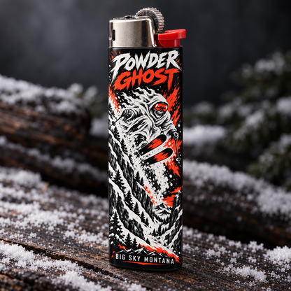 Powder Ghost Big Sky Montana regular lighter product visualization