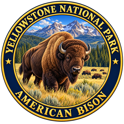 American Bison — source artwork reference for the Yellowstone collection