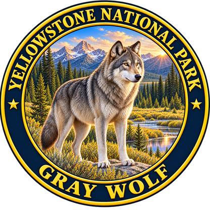 Gray Wolf — source artwork reference for the Yellowstone collection