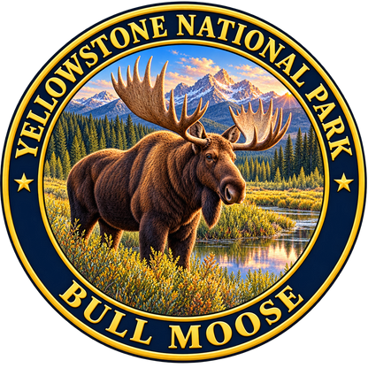 Bull Moose — source artwork reference for the Yellowstone collection