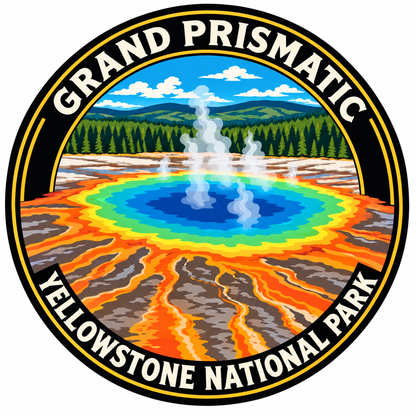 Grand Prismatic — source artwork reference for the Yellowstone collection