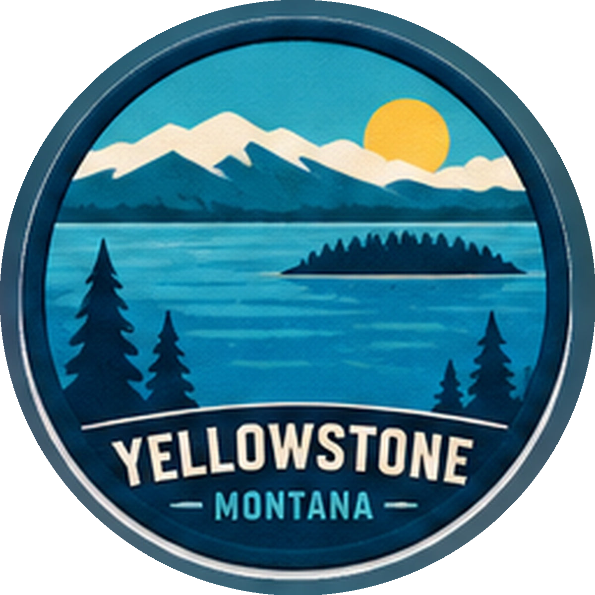 Yellowstone Lake — source artwork reference for the Yellowstone collection