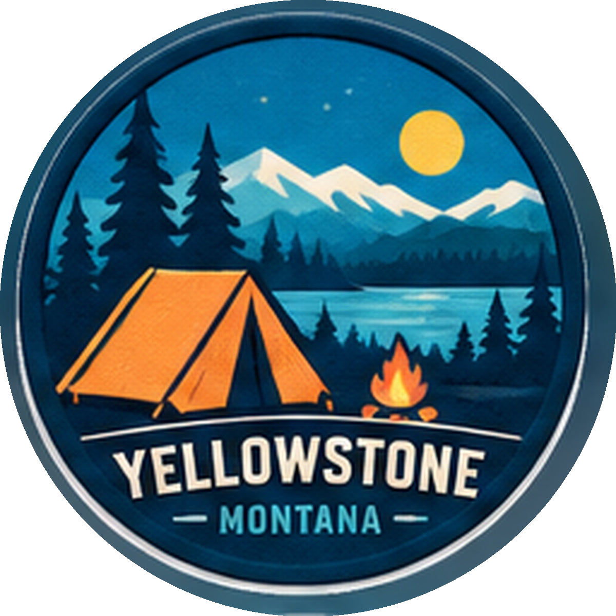 Camping — source artwork reference for the Yellowstone collection