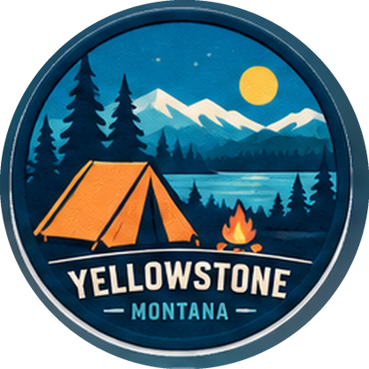 Camping — source artwork reference for the Yellowstone collection