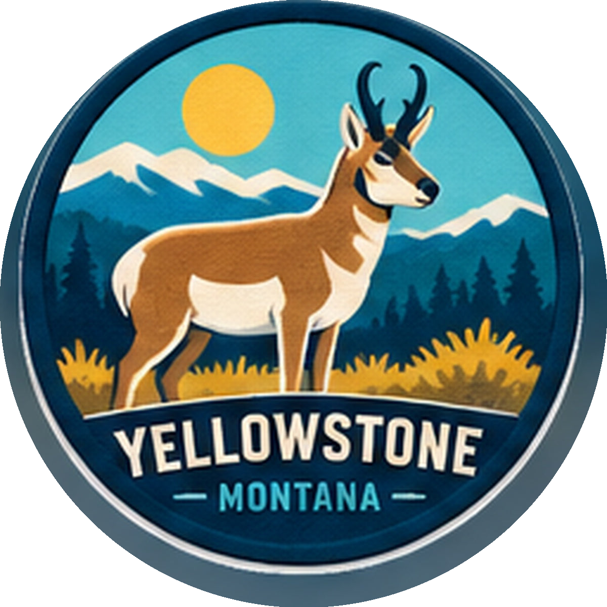 Pronghorn — source artwork reference for the Yellowstone collection