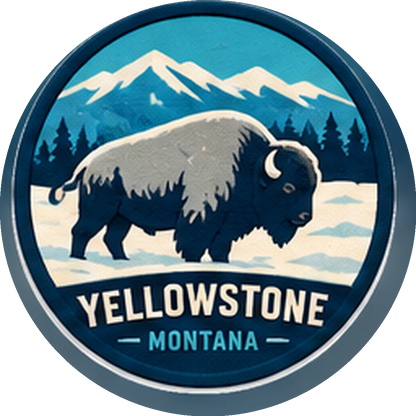 Winter Bison — source artwork reference for the Yellowstone collection