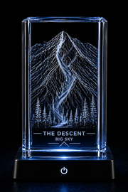 The Descent™ – K9 Crystal Engraving