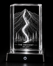 The Descent™ – K9 Crystal Engraving