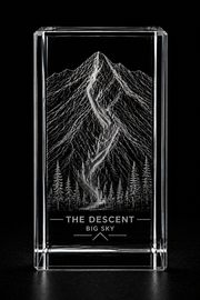 The Descent™ – K9 Crystal Engraving