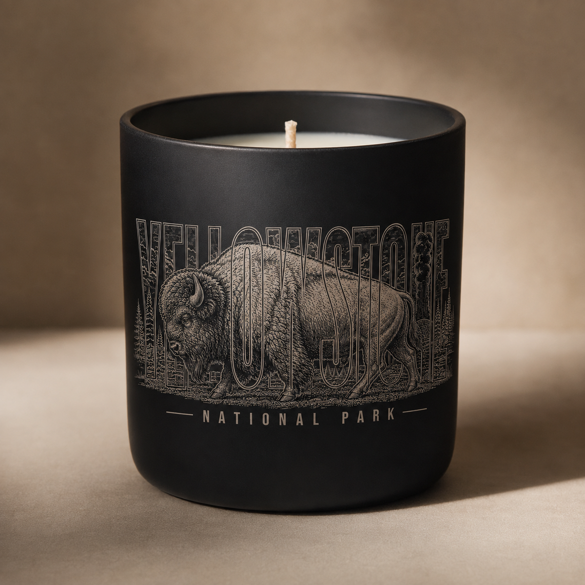 Yellowstone National Park Bison Candle product image