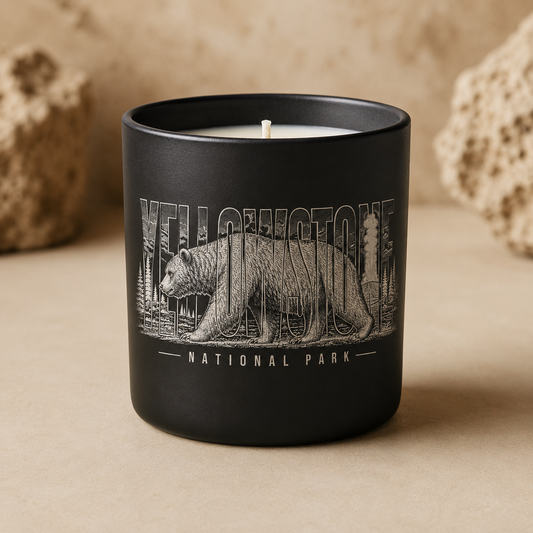 Yellowstone National Park Grizzly Candle product image