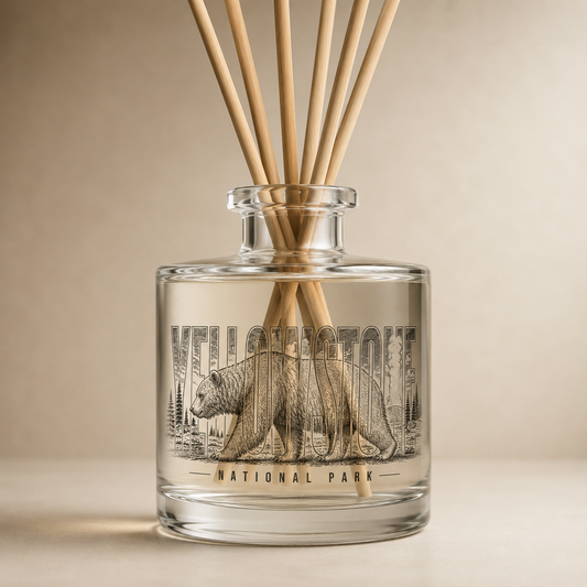 Yellowstone National Park Grizzly Glass Diffuser product image