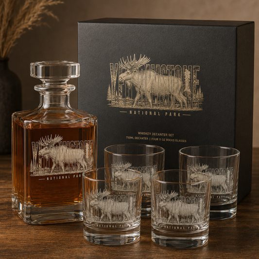 Yellowstone National Park Moose Decanter Gift Set product image