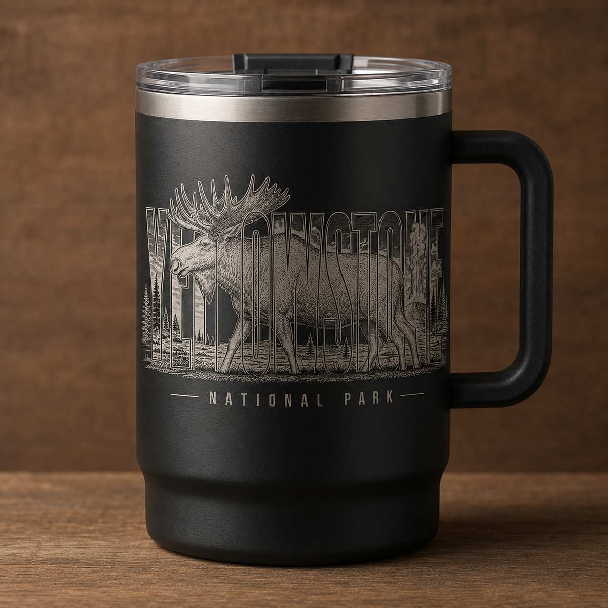Yellowstone National Park Moose 24 oz Handle Mug product image