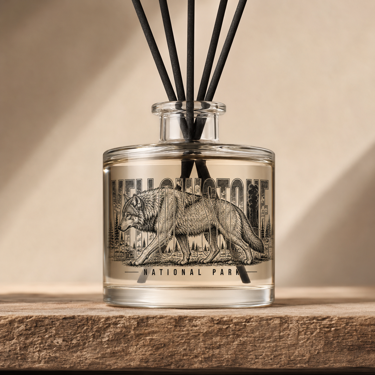 Yellowstone National Park Wolf Glass Diffuser product image