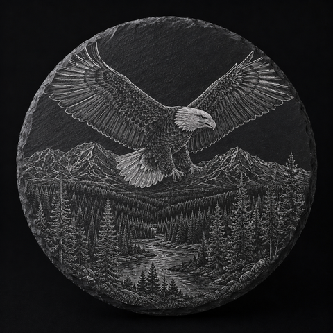 Yellowstone — Bald Eagle Slate Coaster