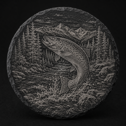 Cutthroat Trout Slate Coaster